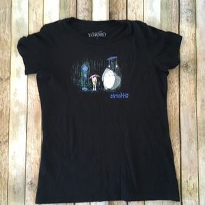 My Neighbor Totoro Black Graphic T Shirt L